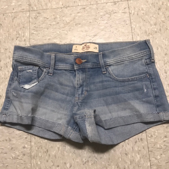 Hollister Jean Shorts - Light Blue - Picture 1 of 2